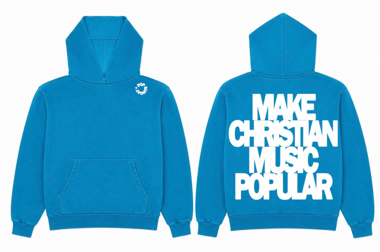 Pop Sunday Blue Hoodie