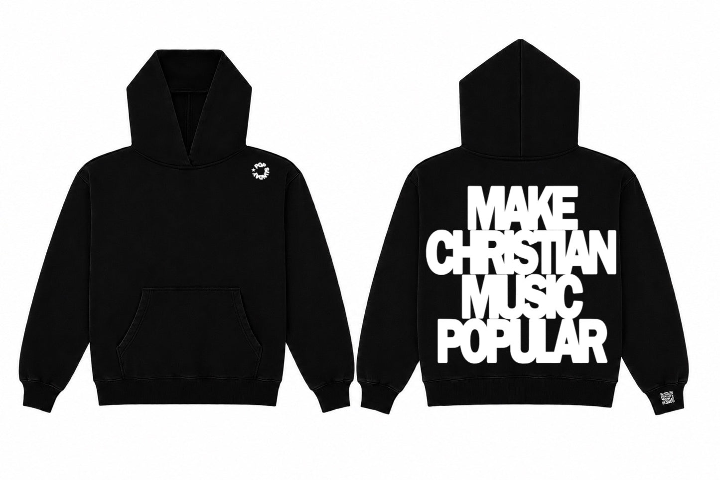Pop Sunday Black Hoodie